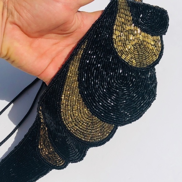 Elegant fully beaded fashion belt - Picture 1 of 7